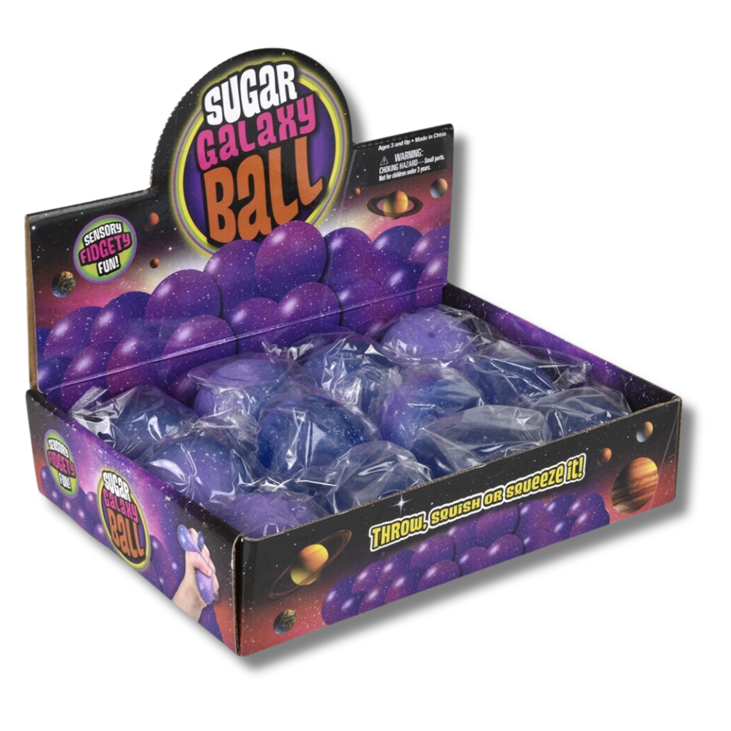 Galaxy Space Squeezy Fidget Sugar Ball Kids Toy