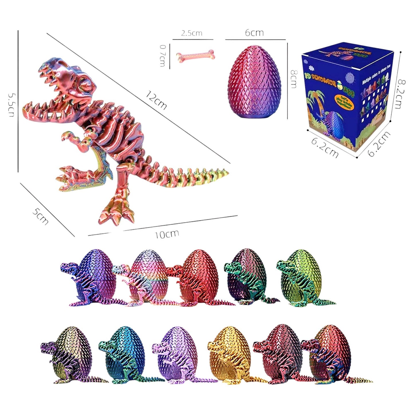 3D Printed Mystery Dino Egg