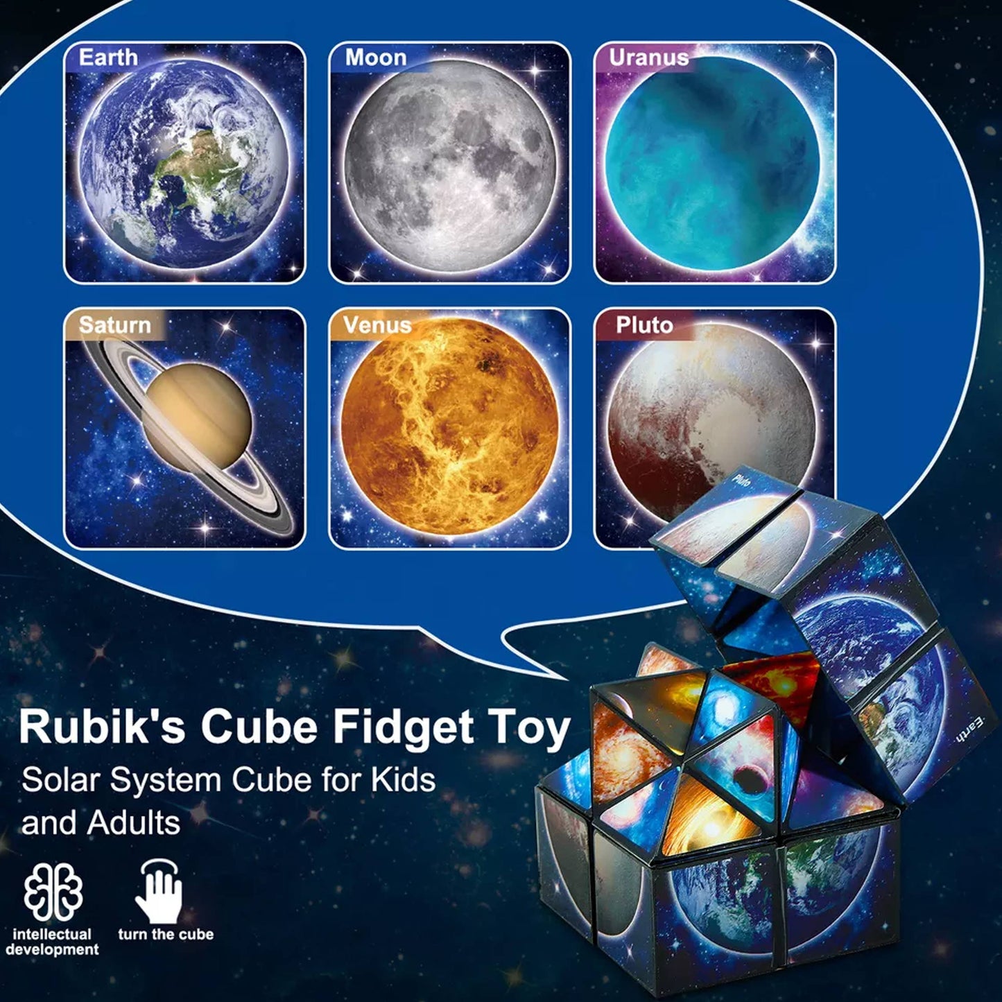Magic Star Cube Fidget Kids Toys- Assorted