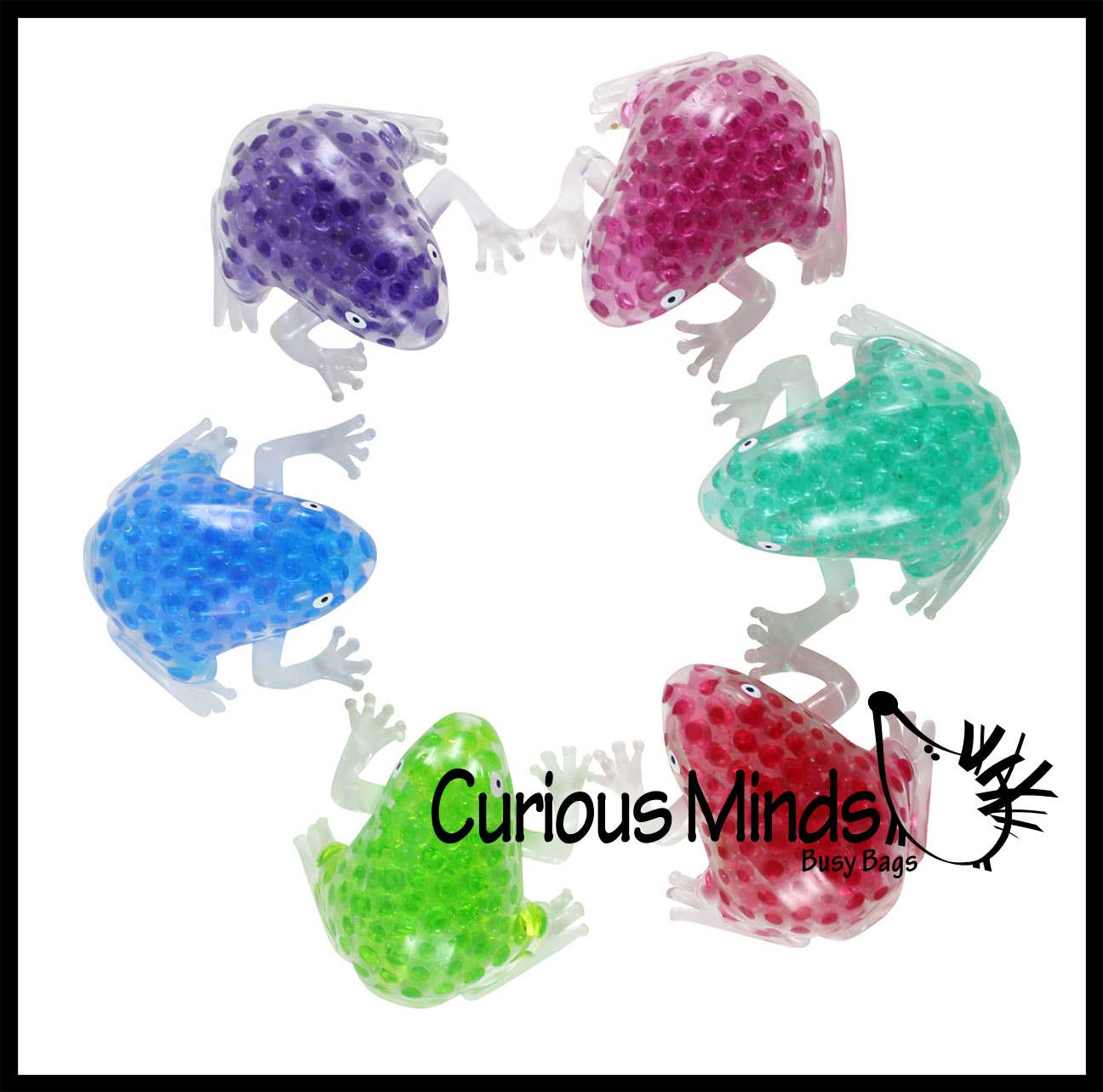 Frog Water Bead Filled Squeeze Stress Ball - Sensory, Stre