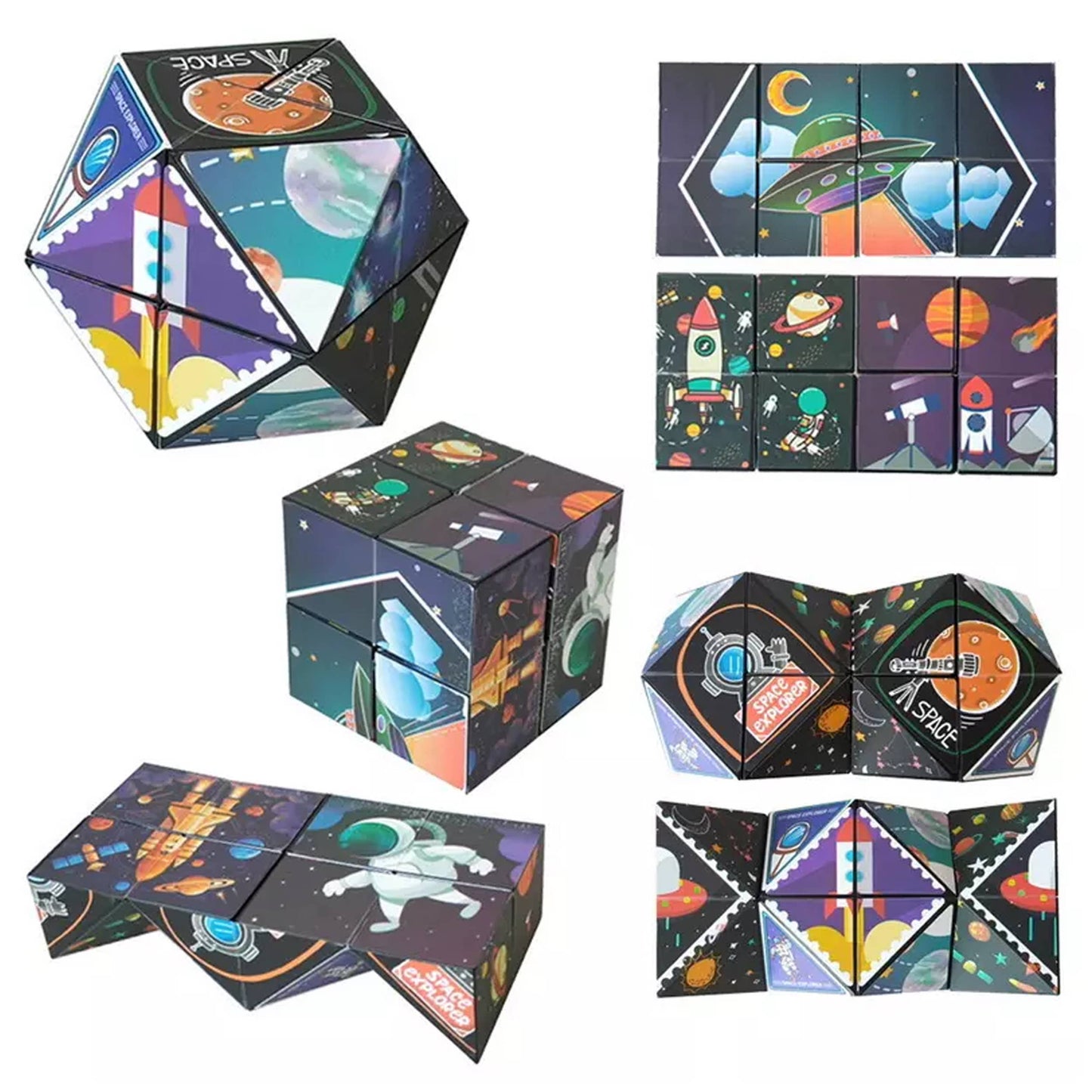 Magic Star Cube Fidget Kids Toys- Assorted