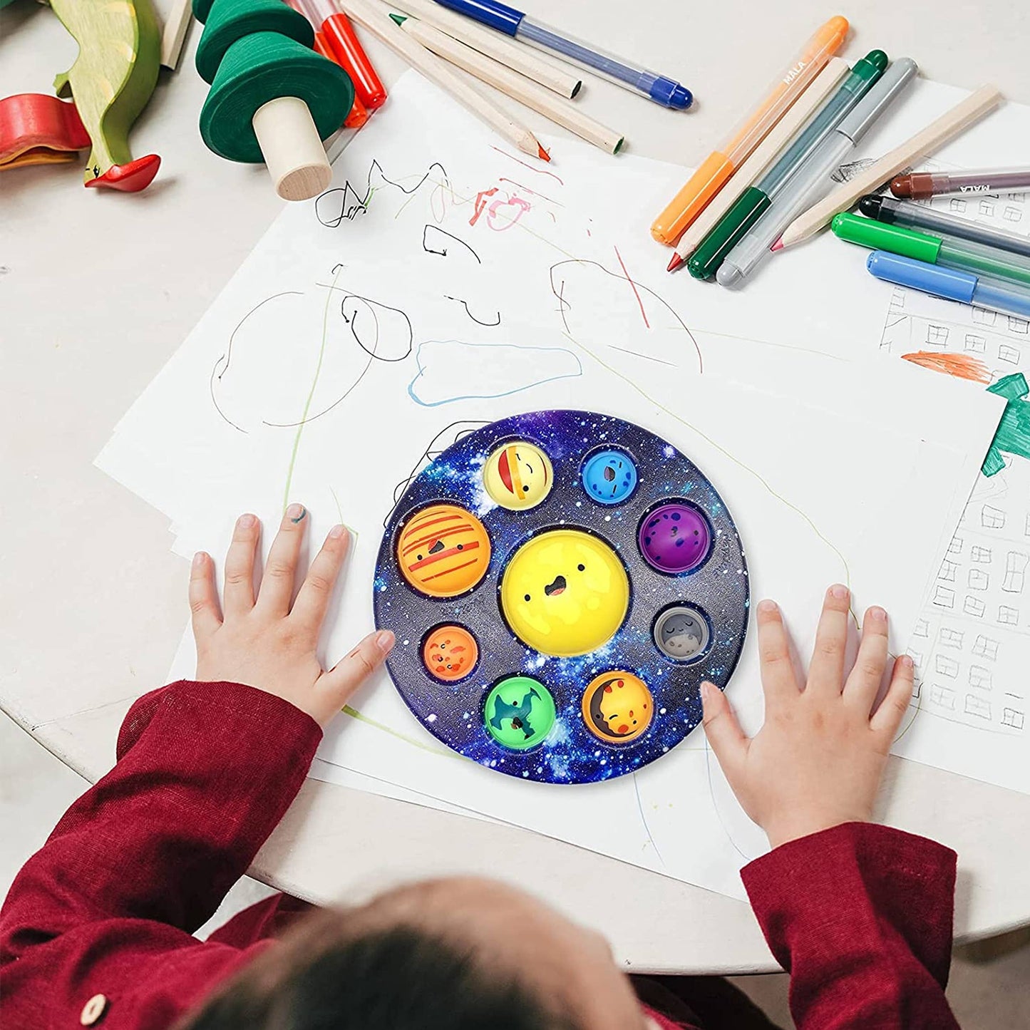 Early Education Solar System Fidget Sensory Kids Toy