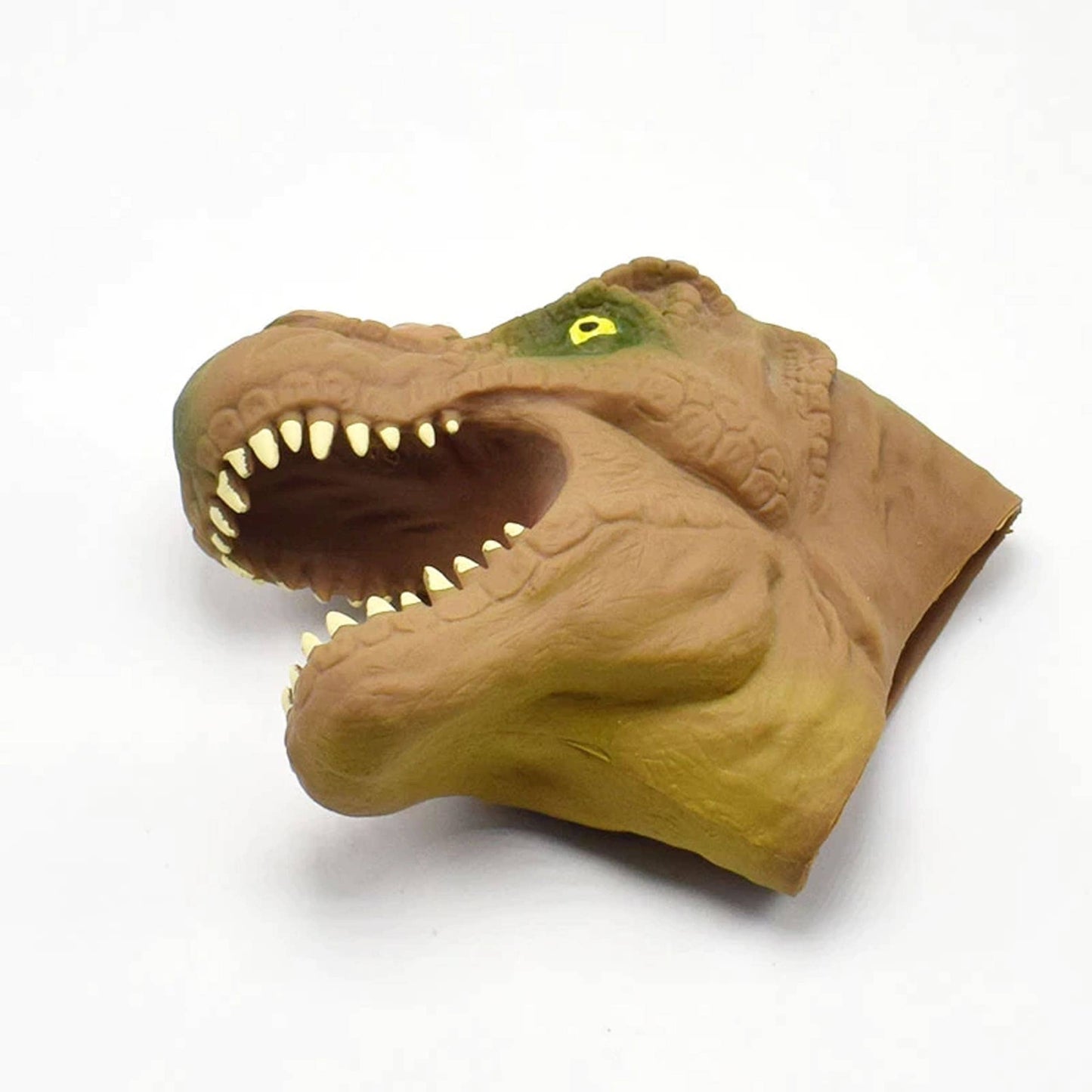 Dinosaur Head Hand Puppet Fidget Kids Toy- Assorted