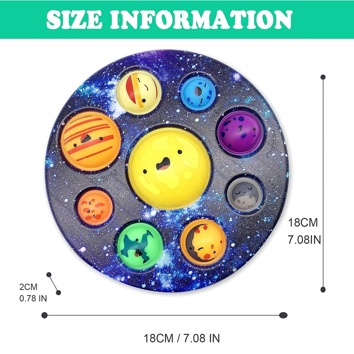 Early Education Solar System Fidget Sensory Kids Toy